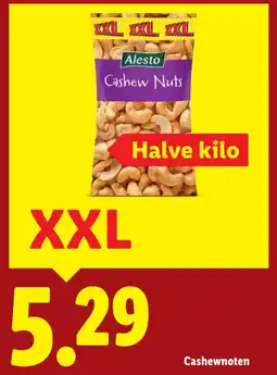 Lidl Cashewnoten XXL aanbieding