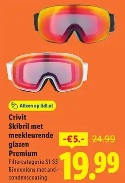 Lidl Crivit Skibril met Meekleurende Glazen Premium aanbieding