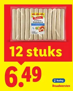Lidl Braadworsten aanbieding