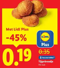 Lidl Tijgerbroodje aanbieding