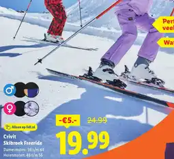 Lidl Crivit Skibroek Freeride aanbieding