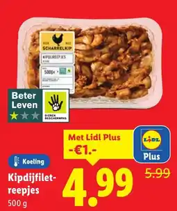 Lidl Kipdijfilet- reepjes aanbieding