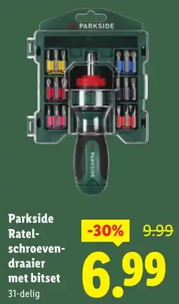 Lidl Parkside Ratelschroevendraaier met Bitset aanbieding