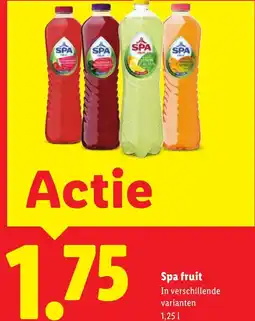Lidl Spa fruit aanbieding