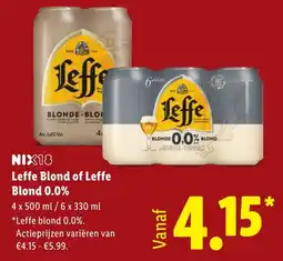 Lidl Leffe Blond of Leffe Blond 0.0% aanbieding
