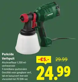Lidl Parkside Verfspuit aanbieding