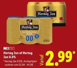 Lidl Hertog Jan of Hertog Jan 0.0% aanbieding