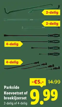 Lidl Parkside Koevoetset of Breekijzerset aanbieding