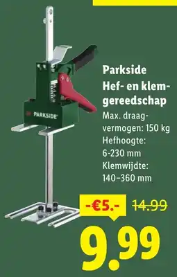 Lidl Parkside Hef en Klemgereedschap aanbieding