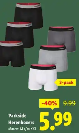 Lidl Parkside Herenboxers aanbieding