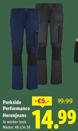 Lidl Parkside Performance Herenjeans aanbieding