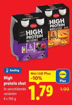 Lidl High protein shot aanbieding