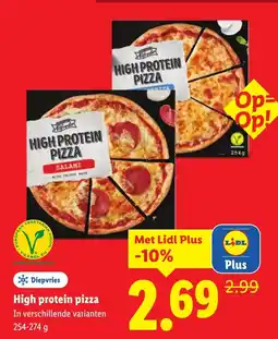 Lidl High protein pizza aanbieding