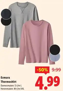 Lidl Esmara Thermoshirt aanbieding