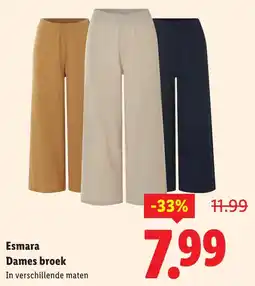 Lidl Esmara Dames broek aanbieding