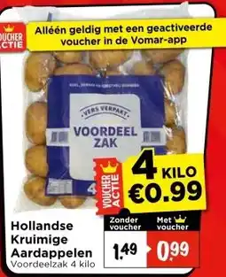 Vomar Voordeelmarkt Hollandse Kruimige Aardappelen aanbieding