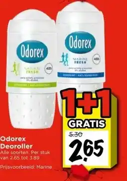 Vomar Voordeelmarkt Odorex Deoroller aanbieding