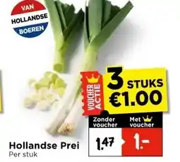 Vomar Voordeelmarkt Hollandse Prei aanbieding