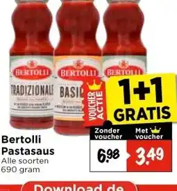 Vomar Voordeelmarkt Bertolli Pastasaus aanbieding