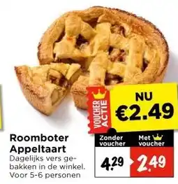 Vomar Voordeelmarkt RooRoomboter Appeltaart aanbieding