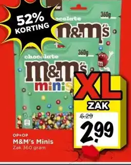 Vomar Voordeelmarkt M&M's Minis aanbieding