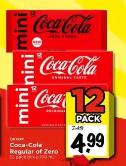 Vomar Voordeelmarkt Coca-Cola Regular of Zero aanbieding