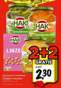 Vomar Voordeelmarkt Hak Groente of Appelmoes of Pakken of Stazakken aanbieding
