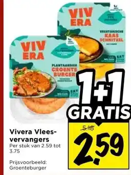 Vomar Voordeelmarkt Vivera Vlees- vervangers aanbieding