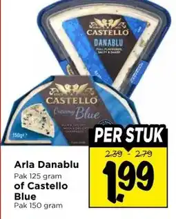 Vomar Voordeelmarkt Arla Danablu of Castello Blue aanbieding