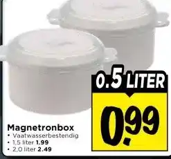 Vomar Voordeelmarkt Magnetronbox aanbieding