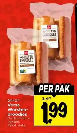 Vomar Voordeelmarkt Verse Worsten- broodjes aanbieding