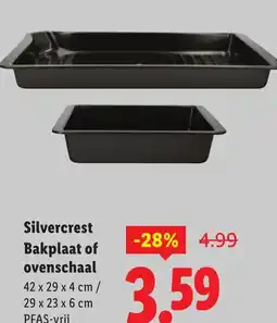 Lidl Silvercrest Bakplaat of ovenschaal aanbieding