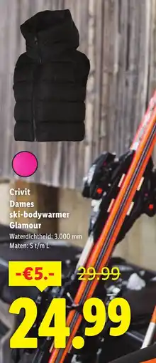 Lidl Crivit Dames ski-bodywarmer Glamour aanbieding