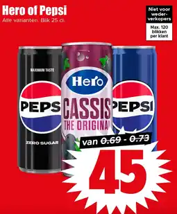 Dirk Hero of Pepsi aanbieding