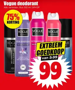 Dirk Vogue Deodorant aanbieding