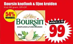 Dirk Boursin knoflook & fijne kruiden aanbieding