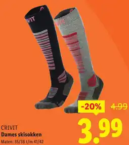 Lidl CRIVIT Dames skisokken aanbieding