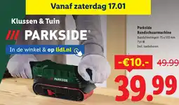 Lidl Parkside Bandschuurmachine aanbieding