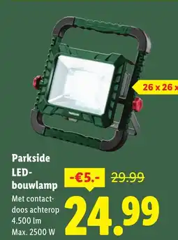 Lidl Parkside LED- bouwlamp aanbieding