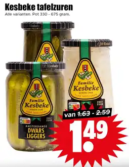 Dirk Kesbeke Tafelzuren aanbieding