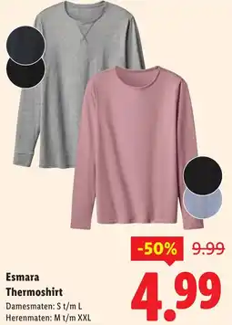 Lidl Esmara Thermoshirt aanbieding