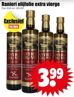 Dirk Ranieri olijfolie extra vierge aanbieding