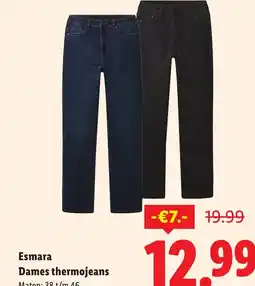 Lidl Esmara Dames thermojeans aanbieding