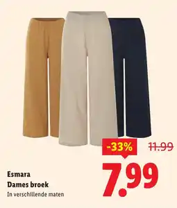 Lidl Esmara Dames broek aanbieding