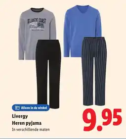 Lidl Livergy Heren pyjama aanbieding