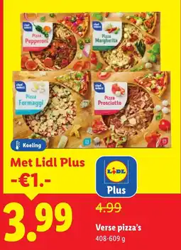 Lidl Verse pizza's aanbieding