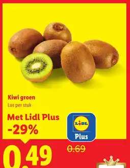 Lidl Kiwi groen aanbieding
