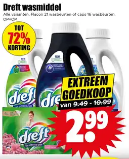 Dirk Dreft Wasmiddel aanbieding
