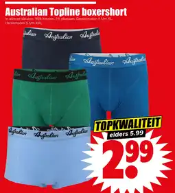 Dirk Australian Topline boxershort aanbieding