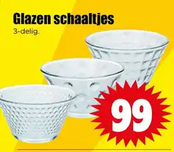 Dirk Glazen schaaltjes aanbieding